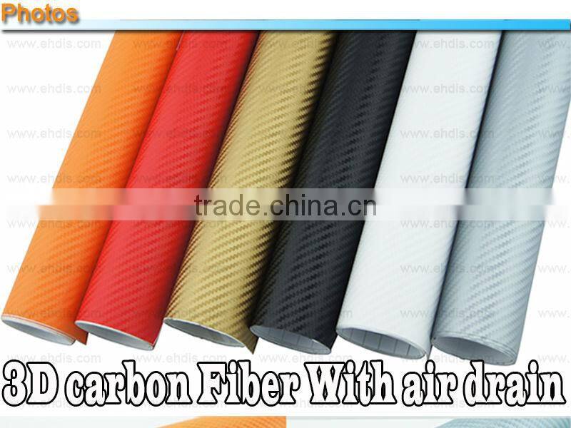 auto tuning carbon fiber 3d film foile vinyl wall sticker