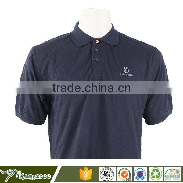 Custom made worker dark blue polo t shirt factory