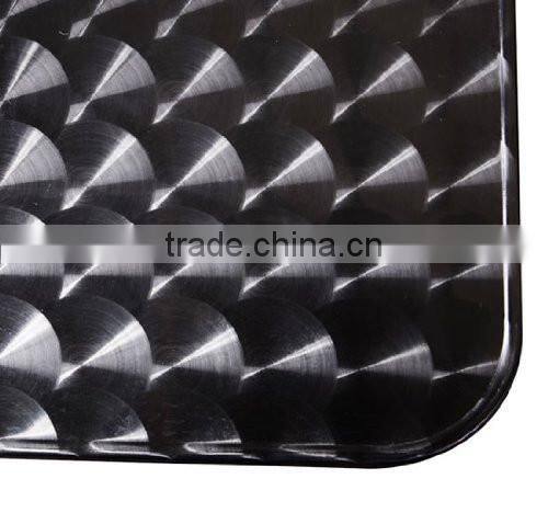 24" Silver Stainless Steel Square Top Adjustable Height Bar Bistro Table