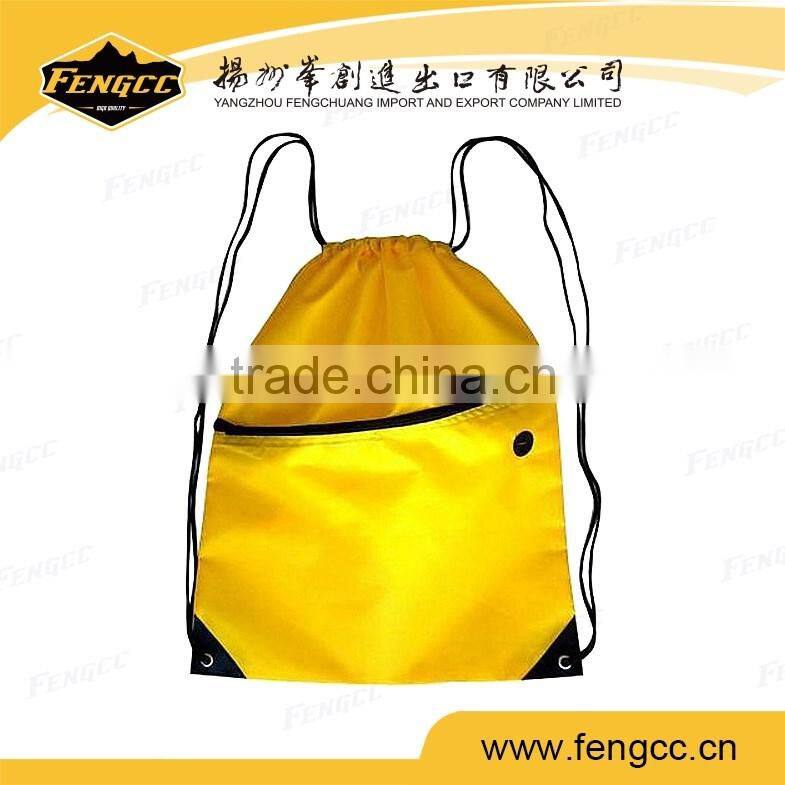 Eco-friendly LOGO Printed Drawstring Bag with Zip