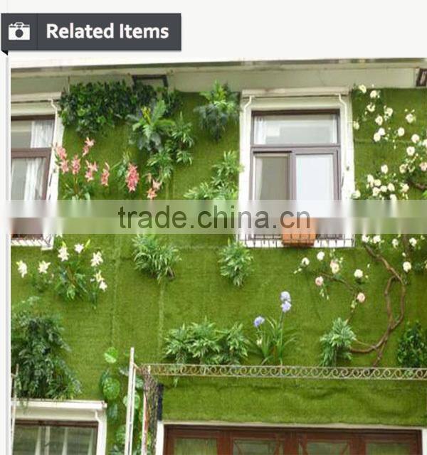 Hanging plants wall artificial green grass wall