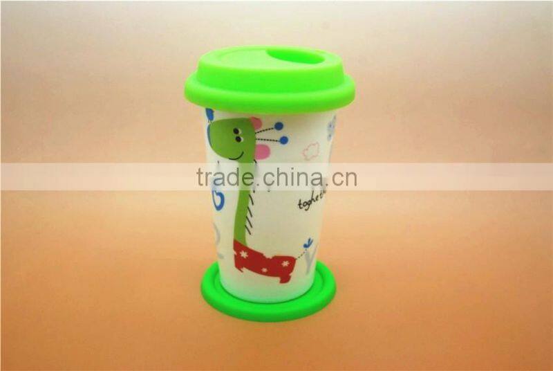 Trade assurance button shape design coffee cup pad tin coaster