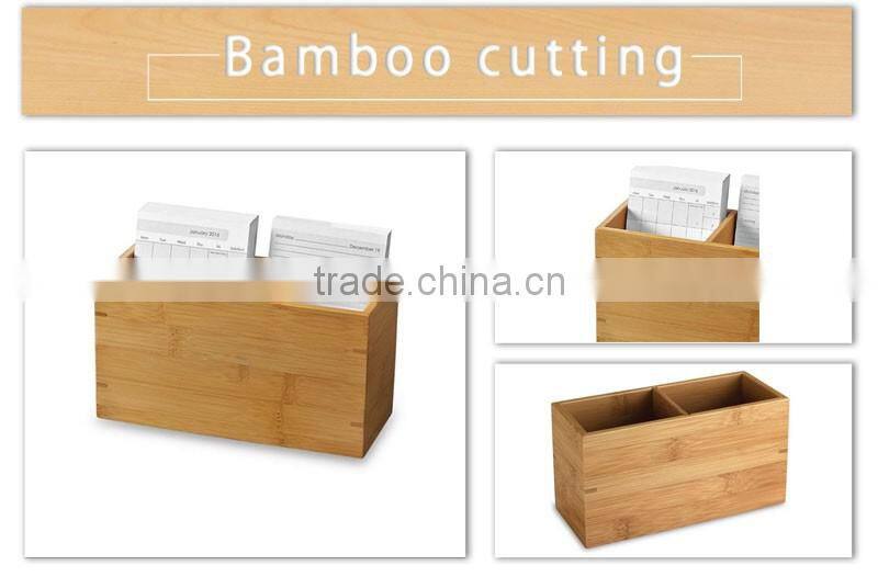 Aonong Simple Decorative Bamboo Note Holder Name Card Box