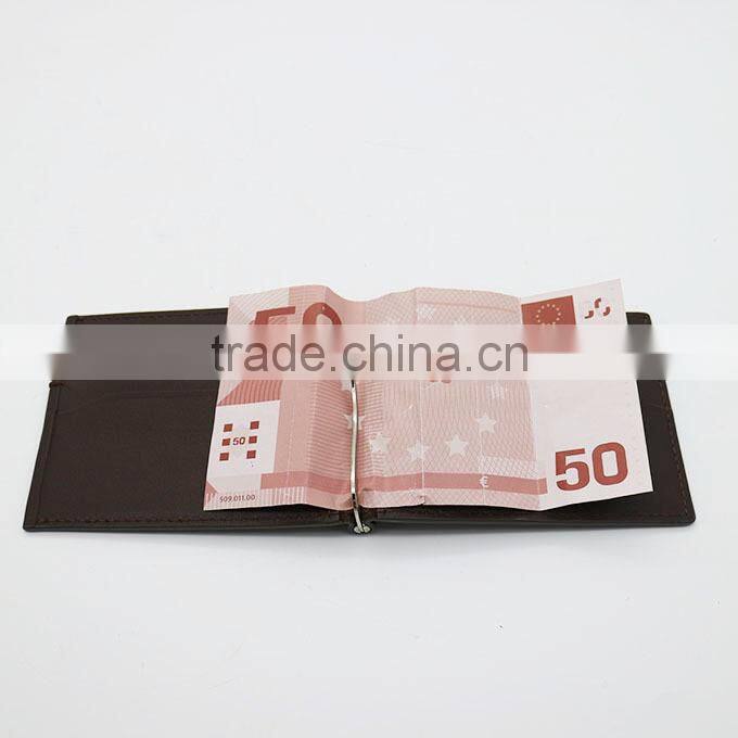 J7094 Genuine Leather Money Clip Car Holder