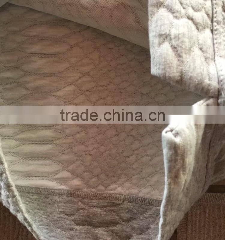 Stock clothing women round neck grey cropped plain cotton sweatshirt