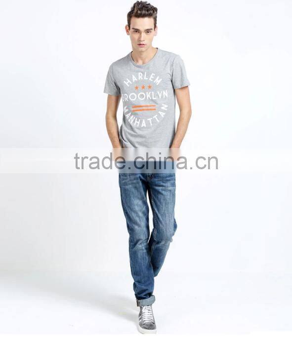 OEM cotton Jersey style t shirt Men / Custom style t shirt