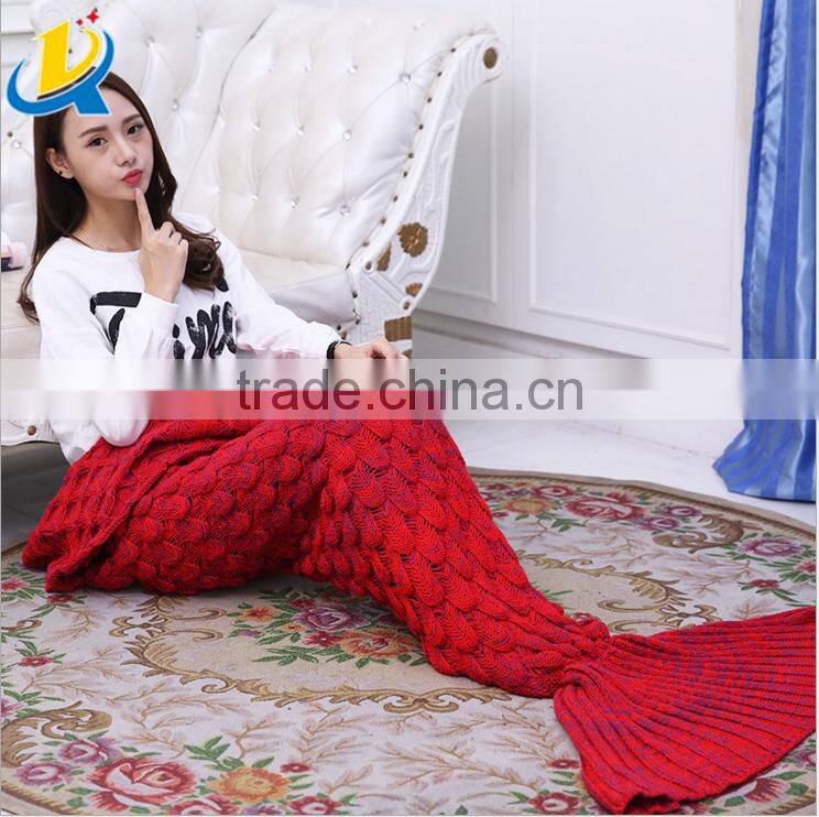 fashion fish scale design comfortable mermaid sleeping bag blanket