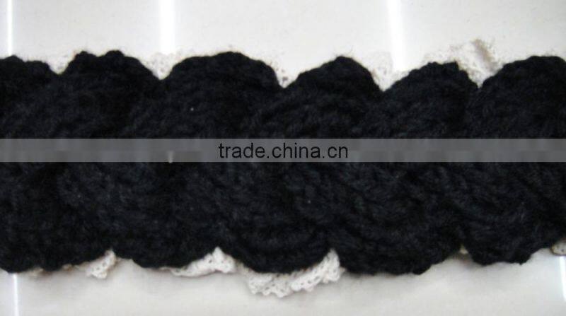 2016 winter Fashion ladies stylish braided knitted lace acrylic new headband