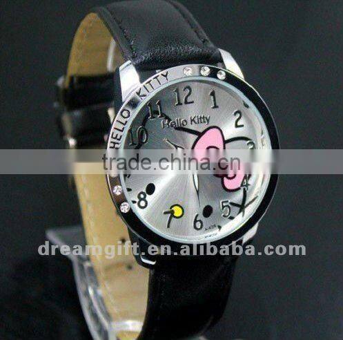 cute hello kitty watch girls Wristwatches factory price huge stock