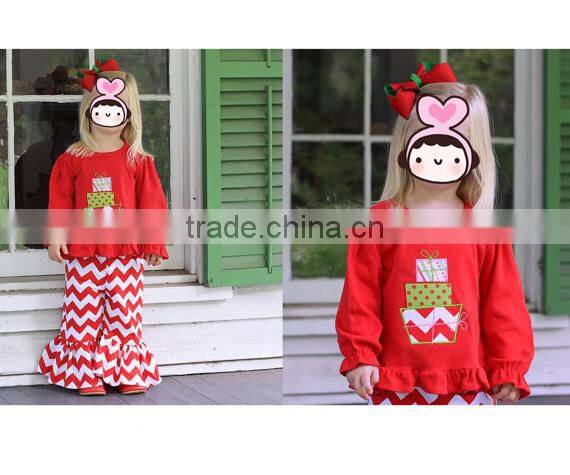 Baby Clothes Wholesale Girl Outfit For Christmas Children Winter Outfit Organic Cotton Pajamas