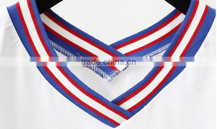 Short sleeve T-shirt female tops 2017 han edition joker students in summer