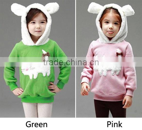 Kids girls cartoon bear coat Jacket children wholesale carters baby clothes 2015 SV012069