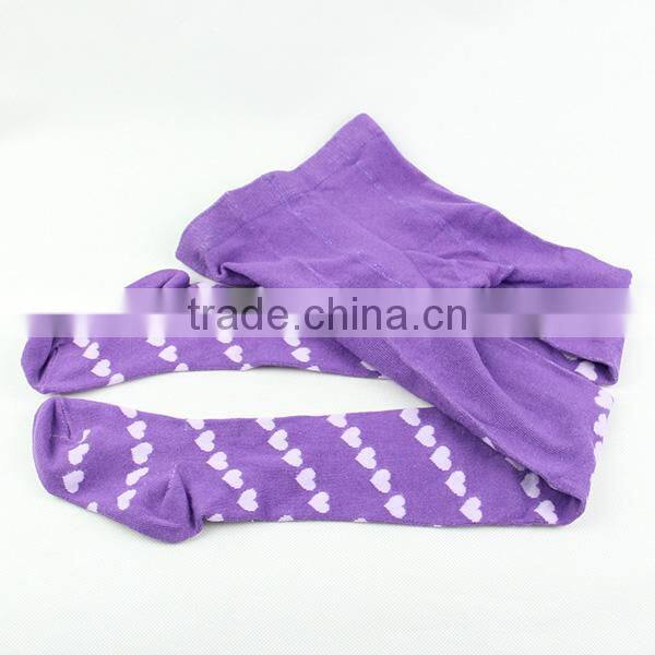 Purple colored tights pantyhose for little girls