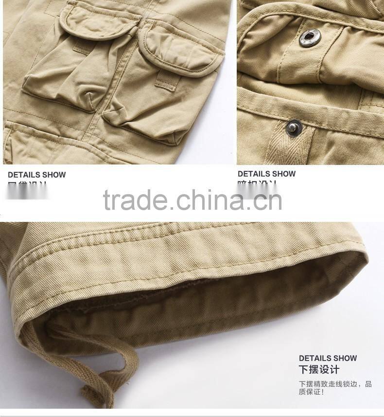 Juqian Quick Drying Durable Washed Carpenter Khaki Mens Workwear Trousers Cargo Pants overall Work Pants