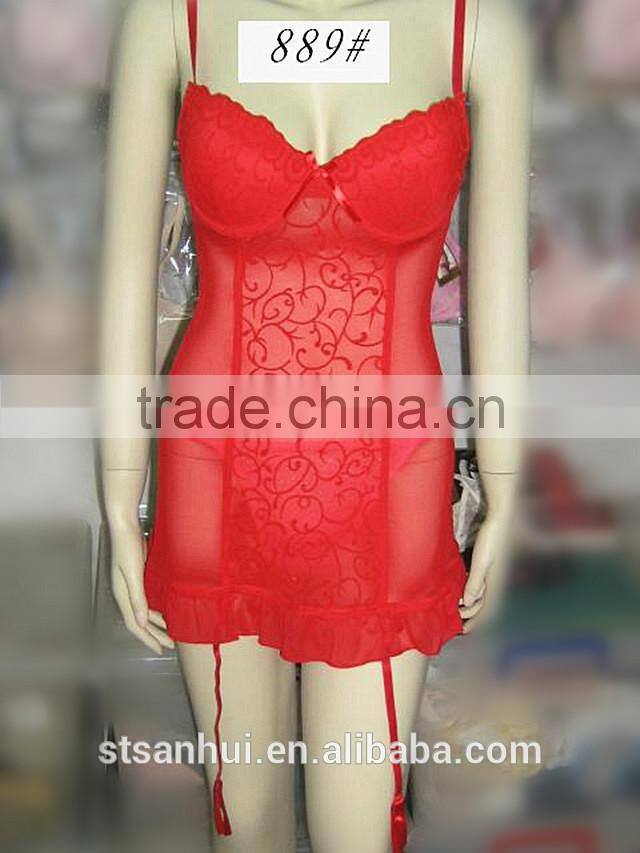 Sheer lingerie Ladies fashion striped lingerie shaper sexy underwear