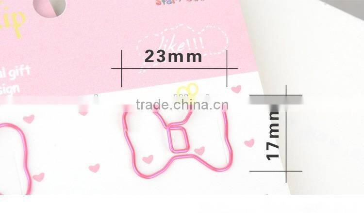 Bowknot shape planner paper clip customizable planner accessories