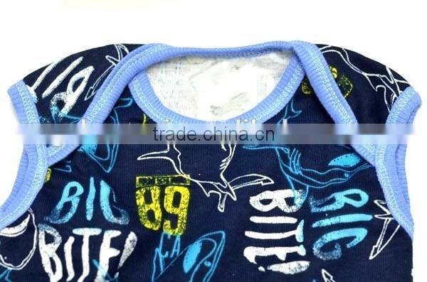 2016 new style 100% cotton baby boy's romper coveralls baby boy's vest
