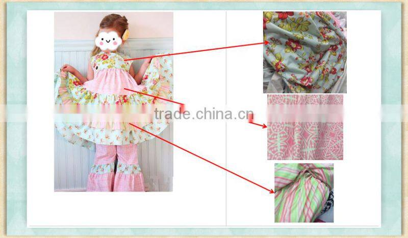 children clothing sets floral print bulk baby girl outfit 2017 2pcs cheapest in alibaba