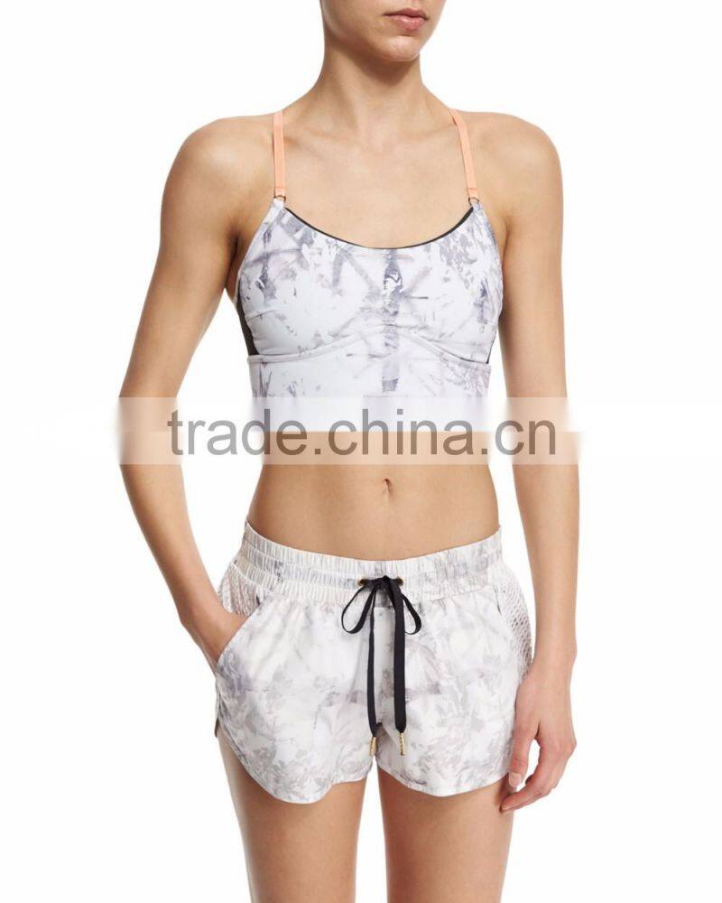 Top quality all over printed wholesale running wear sublimation compressed fitness factory