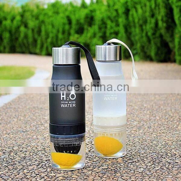 New Premium BPA TRITAN H2O Fruit Infuser Lemon Water Bottle
