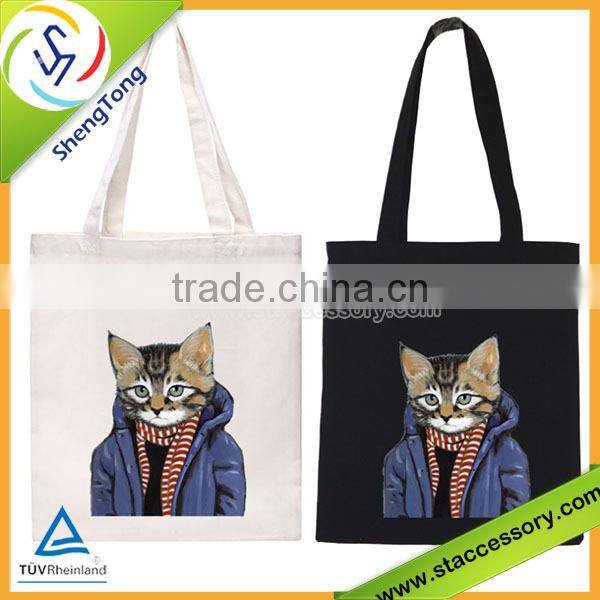 2015 Fashion customized canvas bag wholesale canvas tote bag