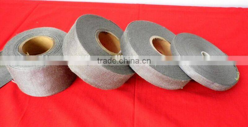 high temperature resiatant stainless steel fiber woven belt made in China