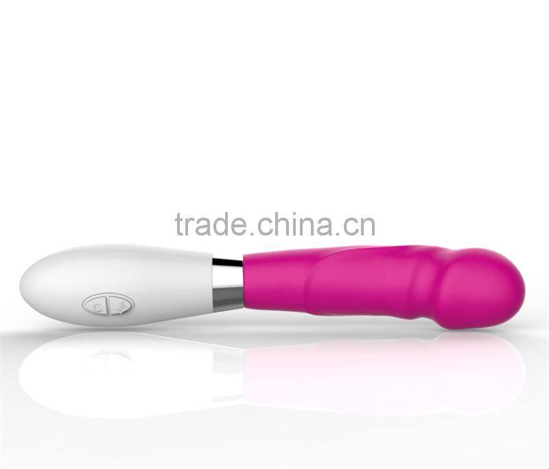 Silicone 10 Speeds Vibrating G Spot Vagina and Clitoris Sex Toy Women Electric Dildo Vibrator