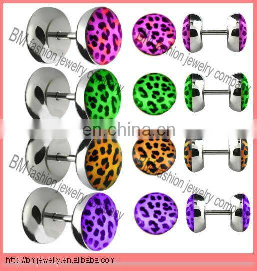 black wholesale titanium plated ball closure rings with gems nose ring lip ring earrings body piercing jewelry rings