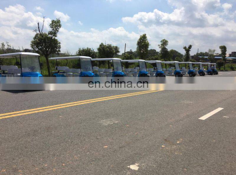 Eight seat electric golf cart sightseeing cart