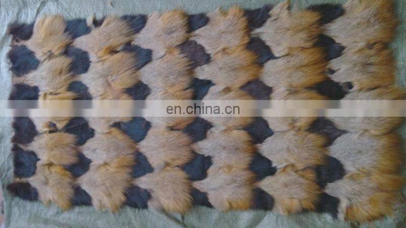 100% real natural fox fur plate
