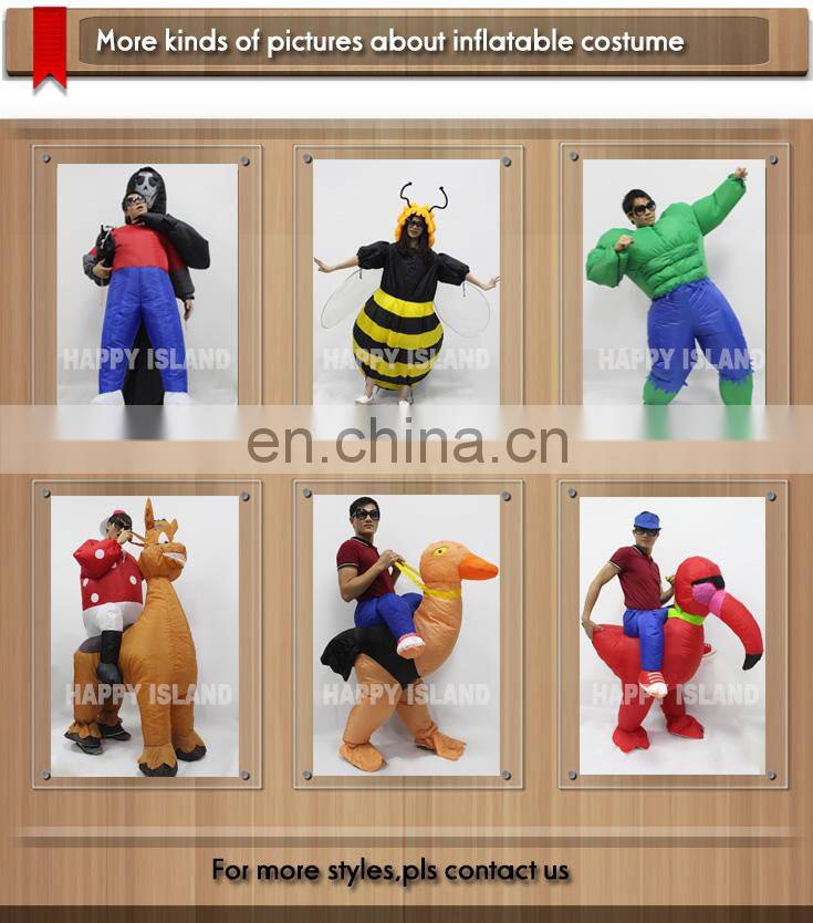 Hot sale!!!HI CE Best Quality inflatable halloween costume for adult,inflatable dinosaur costume for outdoor activity