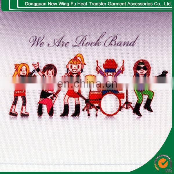 China supplier garment clothing custom plastisol heat transfers