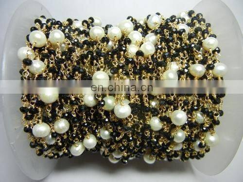 Amethyst Gemstone Wire Wrapped Chain