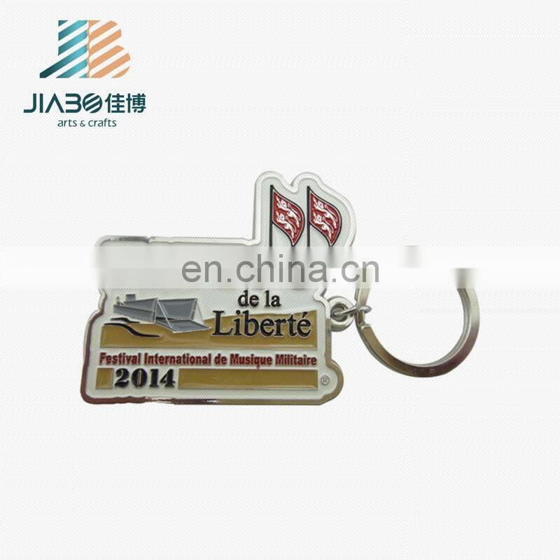 custom painted metal keychain for international military music festival