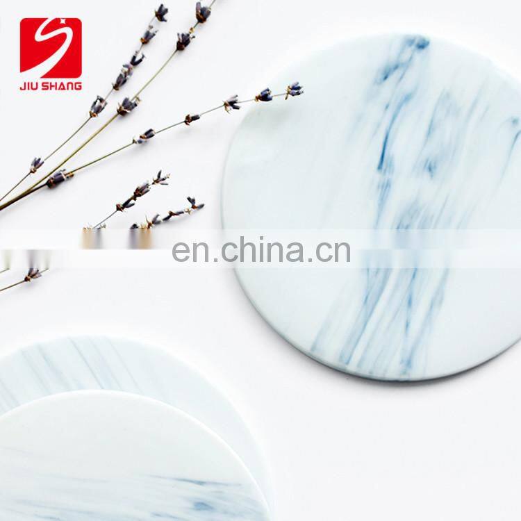 Recyclable Custom Porcelain Round Shape Stocked Bar Coasters For Drink