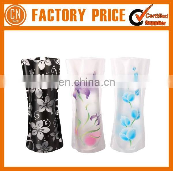 Fashion Foldable PVC Plastic Collapsible Flower Vase