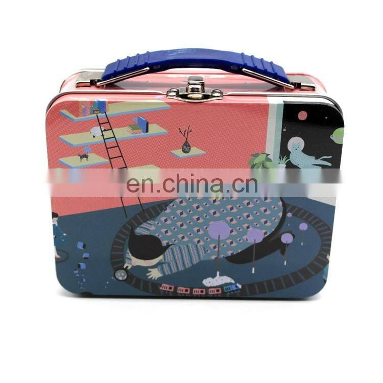 promotion gift tin professiona factory new product metal tinplate lunch box