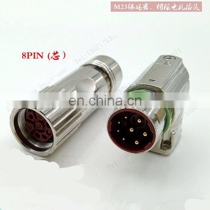 wholesale straight M23 Encoder Connector 6 8 12 17 19 pin cores Power Plug