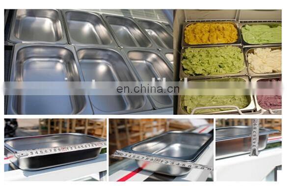 2018 Pastry display showcase /Ice cream cart/Ice cream deep display freezer