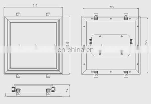 Marine 12W Square LED Ceiling Light For Boat