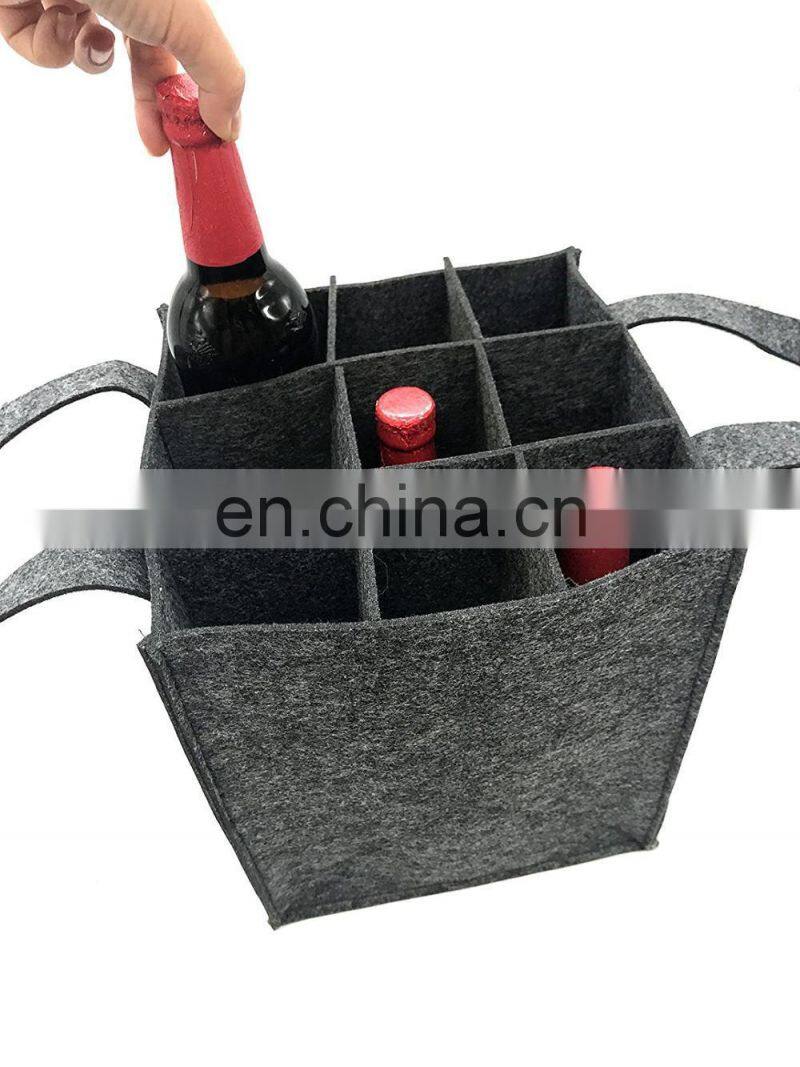 High quality christmas non woven recyclable black tote bags