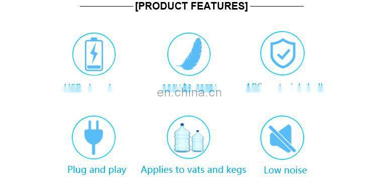 Water Bottle Dispenser, Low Noise USB Charging Automatic Drinking Water Pump for Universal 5 Gallon Bottle Wireless & Portable