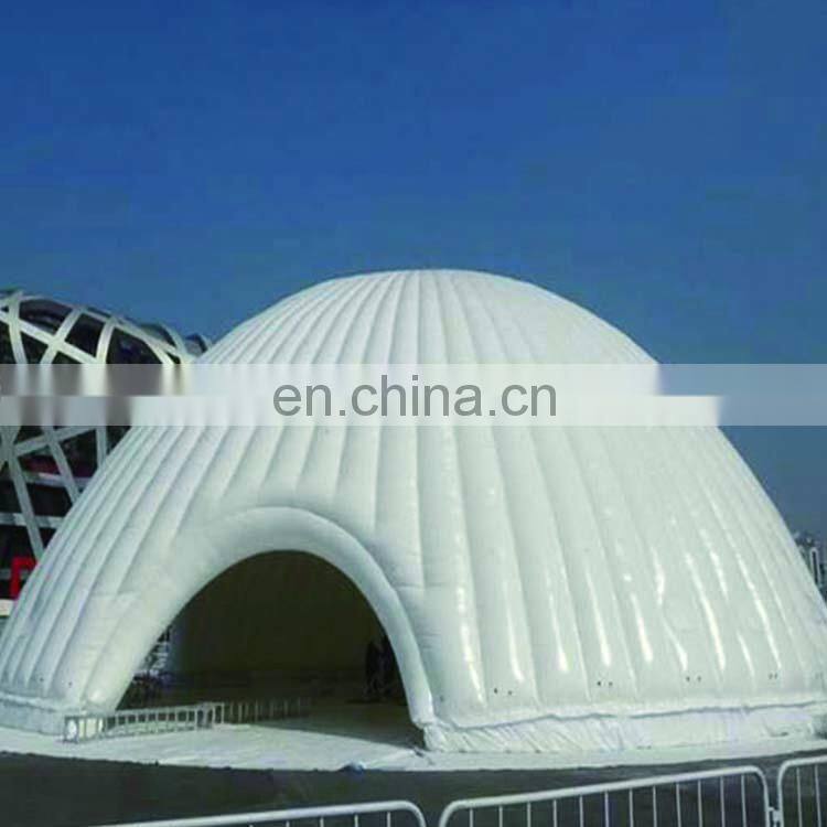 Factory price LED lights large marquee tent outdoor inflatable camping cube tent