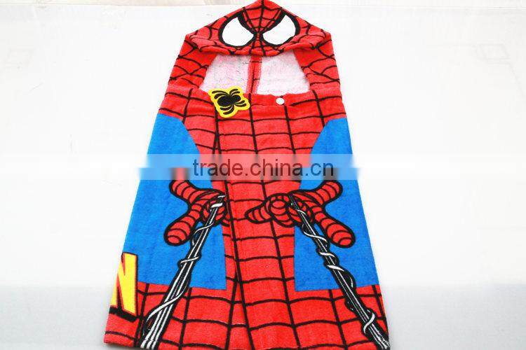2016 Custom Design Printing Baby Hooded Bath Towel,Hooded Beach Poncho Bath Towel