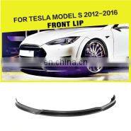 JC Sportline Carbon Fiber Front Splitter Lip for Tesla Model 3 Electric 16-2019