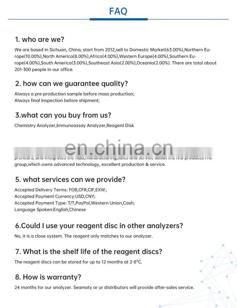 Seamaty SD1 Fully Automated Portable Blood Chemistry Analyzer Machine Biochemistry Analyzer Clinical Analytical Instruments