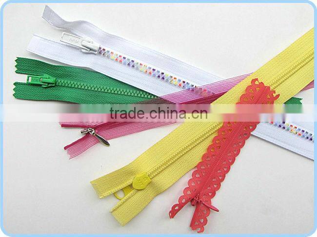 bright color open end waterproof nylon zipper