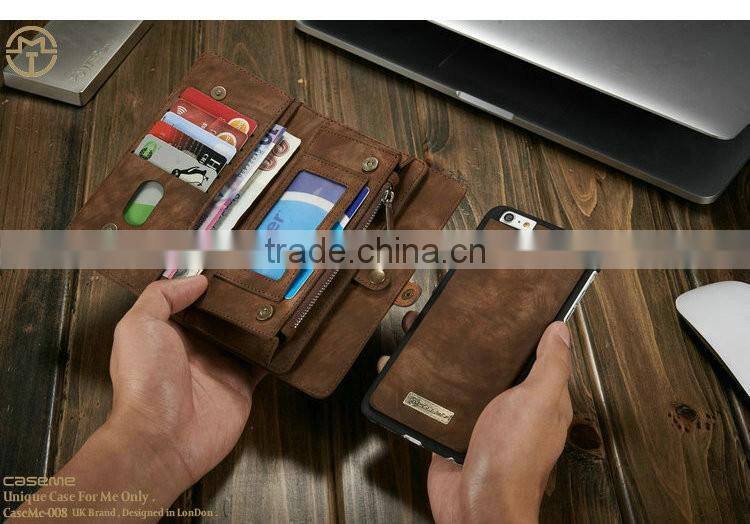 For iPhone 6 Plus Case Multi-function Wallet Phone Case Housing For iPhone 6/6S Case Leather Flip Cover With Card Slots