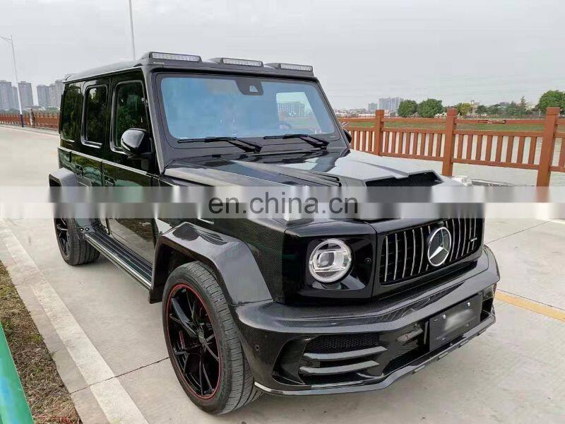 Runde Resin Carbon Fiber For Mercedes-Benz G-CLASS W463 W464 G500 G350 G63 Mansory Style Body Kit Front Bumper Rear Bumper Hood