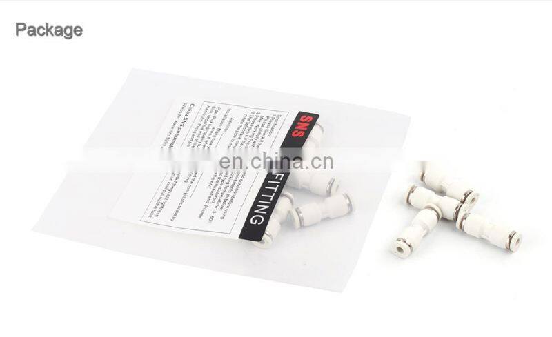 SNS BPU Series straight plastic pneumatic fitting push in air fitting union air hose quick connector